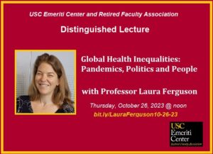 Distinguished Lecture With Professor Laura Ferguson – Emeriti Center